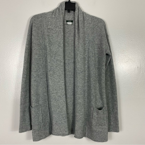 J Crew easy open front cardigan wool/cashmere - Picture 1 of 5
